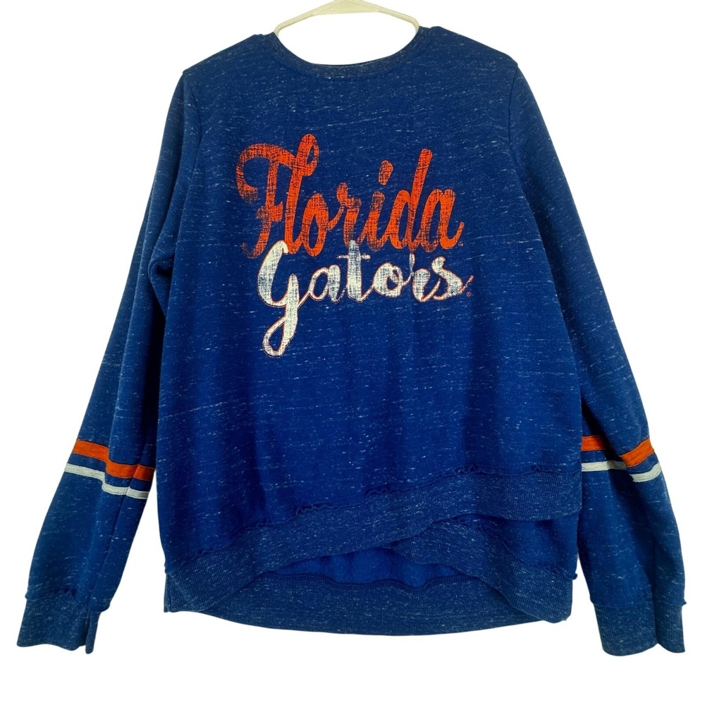 Colosseum Florida‎ Gators Sweatshirt Women's Large Graphic Blue Orange